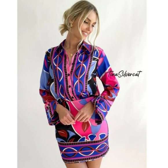 BLOGGER'S FAVE! ZARA PRINTED MINI SKIRT NWT - Picture 11 of 16